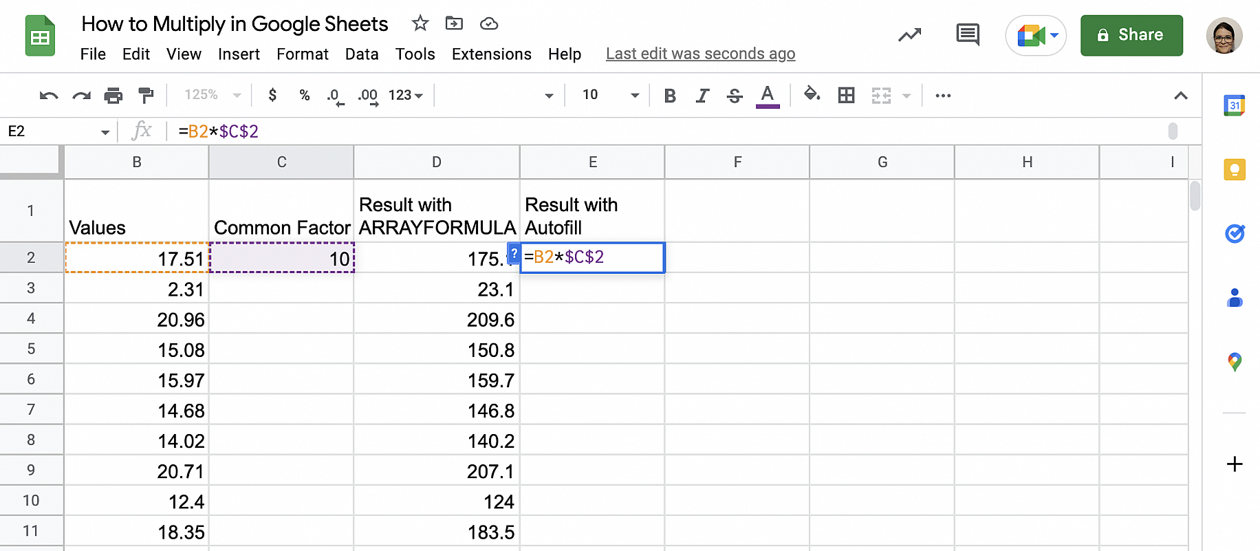 How to Multiply in Google Sheets (+ Examples) | Layer Blog