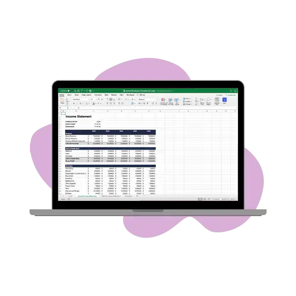 Income Statement Template - Income Statement