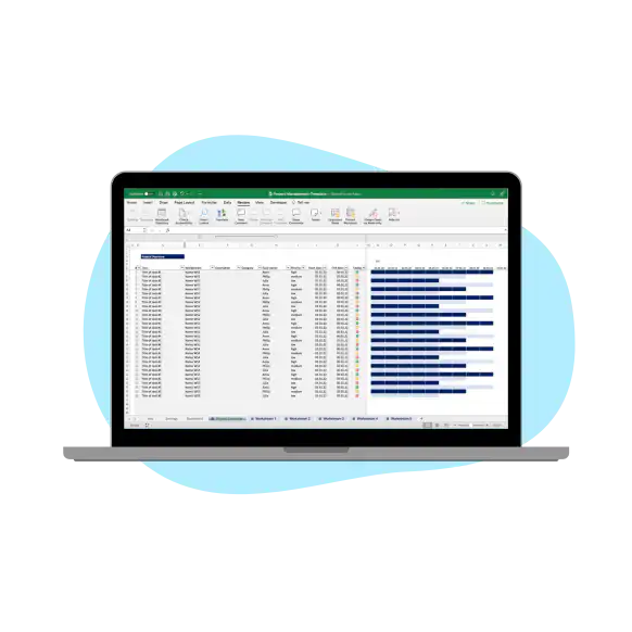Project Management Template – Google Sheets