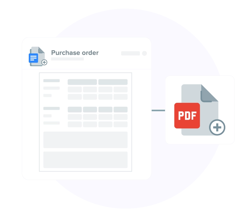 bs solutions manufacturing purchase approval generate pdf 01 - Welcome to Sheetgo