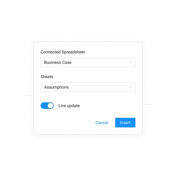 feature visualize 2 - Share Google Sheets Reports With Live Data - Layer